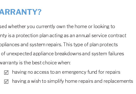 home system warranty program